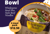 Wholesome Bowl Pho Style Beef Noodles – Healthy, Tasty, and Ready in Minutes!