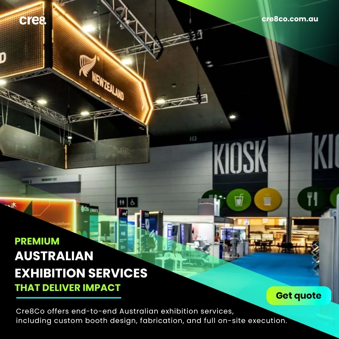 Professional Australian Exhibition Services – Custom Stands & Brand Activations by Cre8co