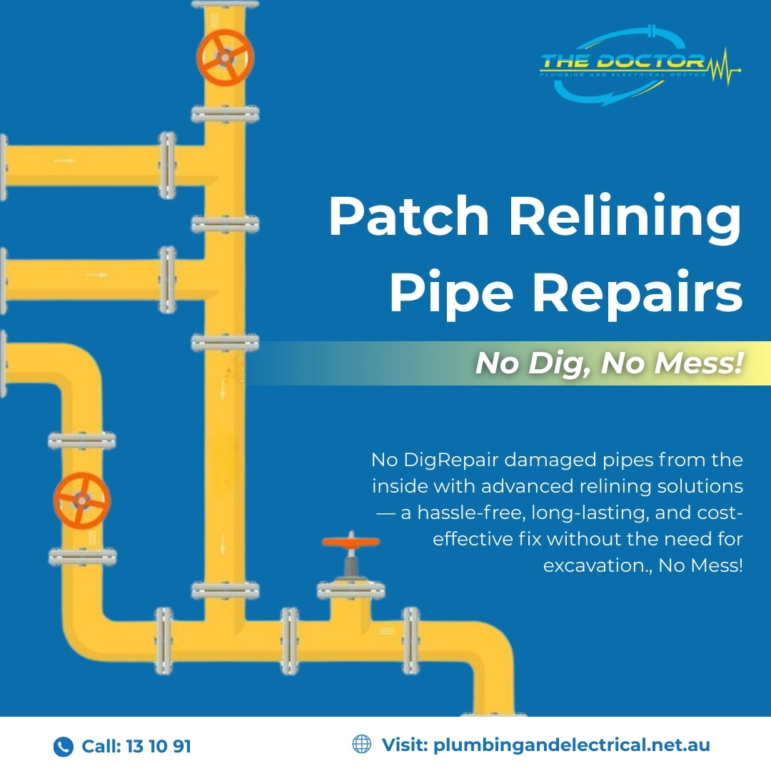 Seamless Pipe Repairs with Patch Relining – Fast, Clean & Long-Lasting